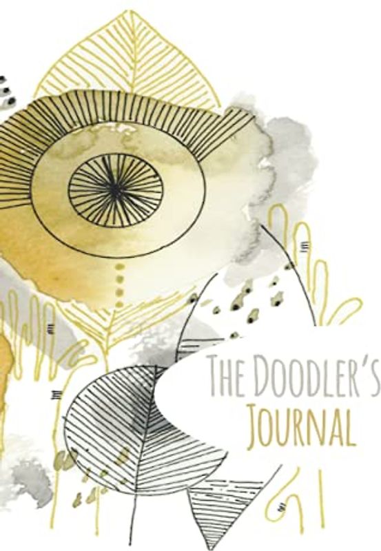 The Doodler's Journal: Grey college lined journal with aquarelle backgrounds for doodling (The Doodler's Books)