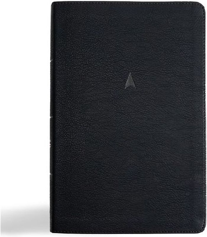 CSB Men's Daily Bible, Black Leathertouch, Indexed
