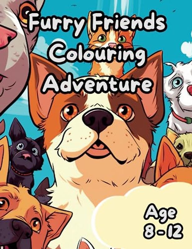 Furry Friends Colouring Adventure:: Adventurous colouring fun (for Kids Aged 8-12) who love Furry animals.