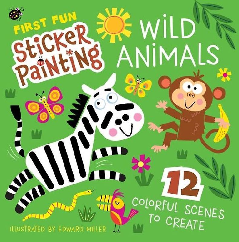 First Fun Sticker Painting: Wild Animals