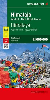 freytag & berndt Straßenkarte Himalaja, Kaschmir - Tibet - Nepal - Bhutan 1:1,1 Mio.