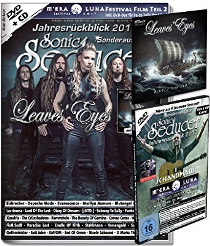 Sonic Seducer Jahresrückblick 2017 + DVD: M'Era Luna 2017 - Der Film Teil 2 + über 60 Clips + Titelstory und exkl. EP zum Album Sign Of The Dragonhead von Leaves Eyes, Bands: Depeche Mode u.v.a.