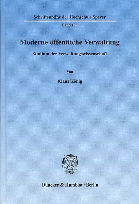 Moderne öffentliche Verwaltung.