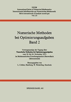 Numerische Methoden bei Optimierungsaufgaben