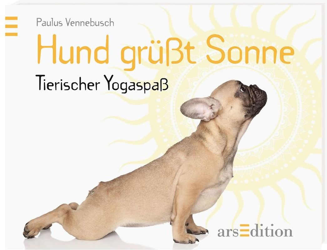 Hund grüßt Sonne