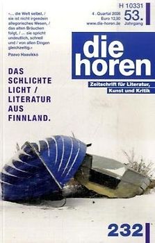 die horen Zeitschrift für Literatur, Kunst und Kritik