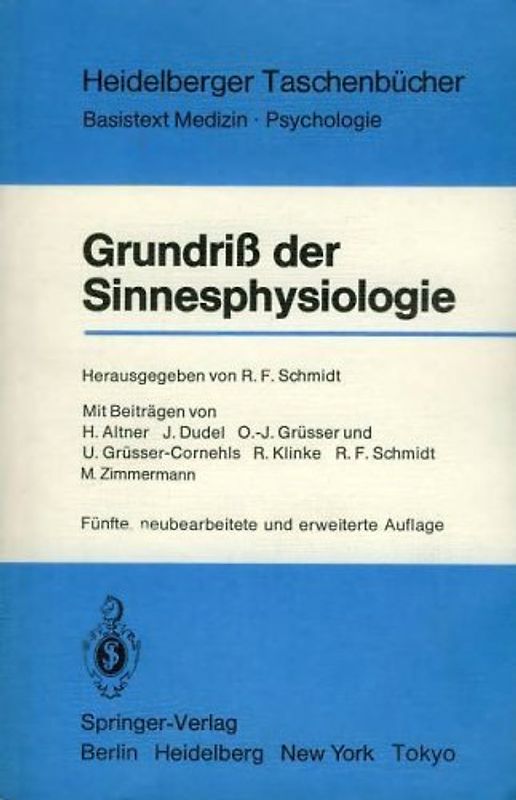 Grundriß der Sinnesphysiologie