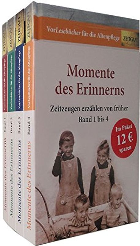 Momente des Erinnerns 1 - 4: Vorlesebücher für die Altenpflege (VorLesebuch für die Altenpflege)