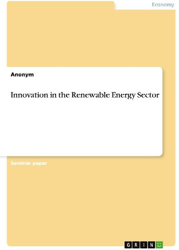 Innovation in the Renewable Energy Sector