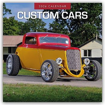 Custom Cars 2026 Square Wall Calendar