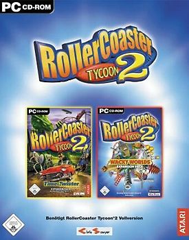 Rollercoaster Tycoon 2 - AddOn Pack Time Twister   Wacky Worlds PC Spiele