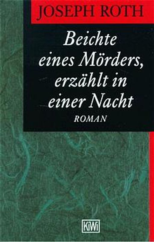 Beichte eines Mörders, erzählt in einer Nacht