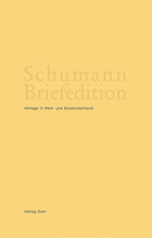 Schumann-Briefedition / Schumann-Briefedition III.5