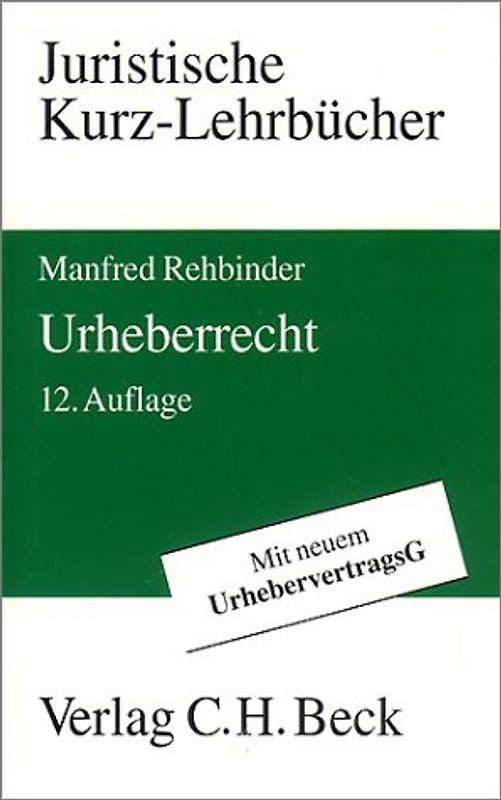 Urheberrecht. Ein Studienbuch