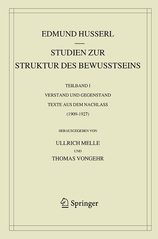 Studien zur Struktur des Bewusstseins