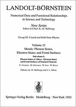 Phonon States of Alloys. Electron States, and Fermi Surfaces of Strained Elements / Phononenzustände von Legierungen. Elektronenzustände und Fermiflächen von verformten Elementen