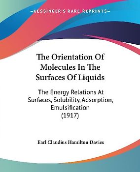 The Orientation Of Molecules In The Surfaces Of Liquids