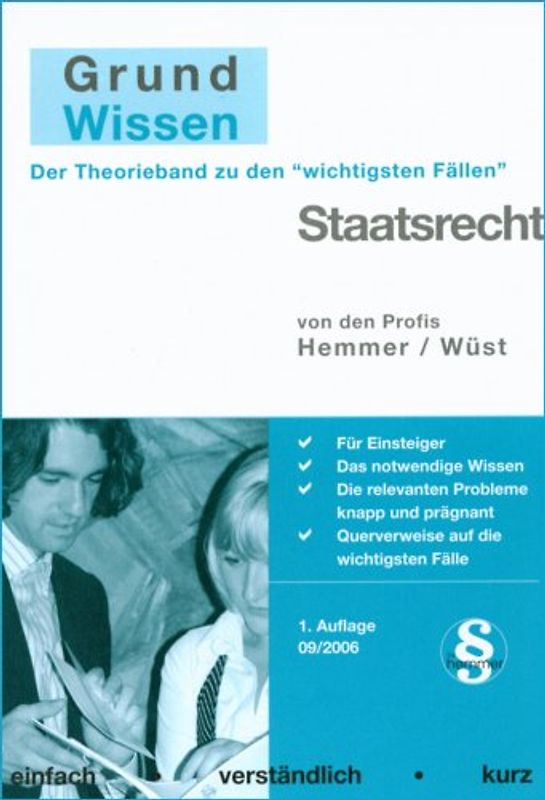Staatsrecht: Grundwissen