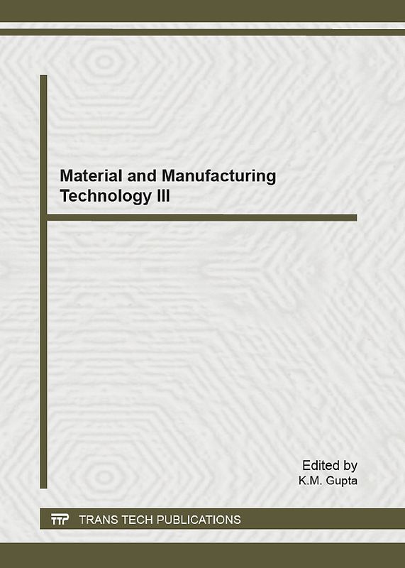 Material and Manufacturing Technology III