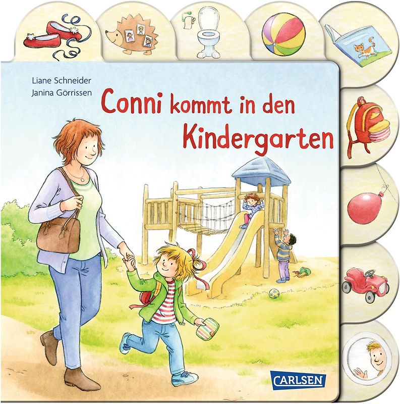 Conni-Pappbilderbuch: Conni kommt in den Kindergarten