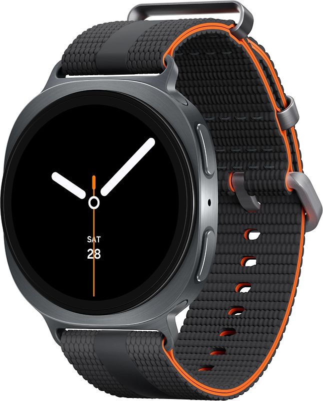 Samsung Galaxy Watch8 40 mm Boîtier aluminium graphite sur Sport Chic S/M graphite [Wi-Fi + 4G]