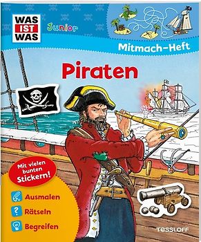 WAS IST WAS Junior Mitmach-Heft Piraten
