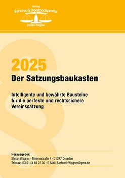 Der Satzungsbaukasten 2025