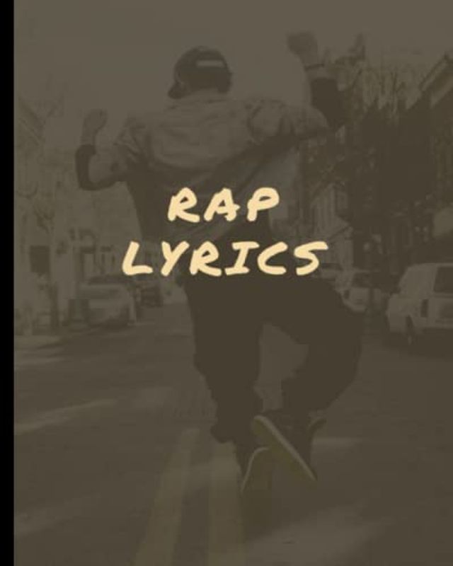 Rap lyrics: Songwriting journal for rap or hip hop. Notebook for lyrics and brainstorming rhyming words. Great gift for students, rappers, songwriters..