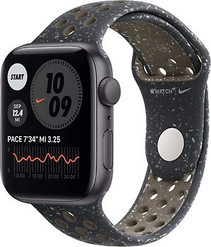 Apple Watch Nike SE 40 mm boîter aluminium gris sidéral et bracelet sport Nike anthracite/noir [Wi-Fi]
