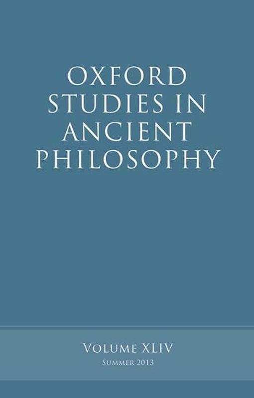 Oxford Studies in Ancient Philosophy