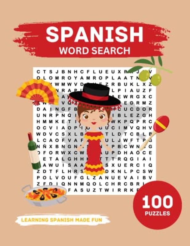 Spanish Word Search: 100 Puzzles With Answers