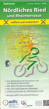 Radwanderkarte - Radfahren - Nördliches Ried und Rheinterrasse