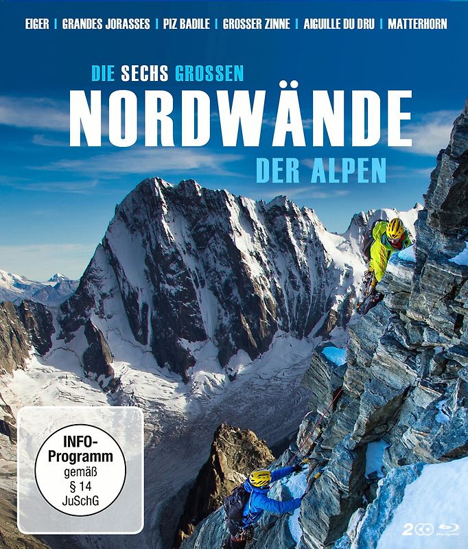 Die sechs großen Nordwände der Alpen [2 Blu-ray] Blu-ray Disc
