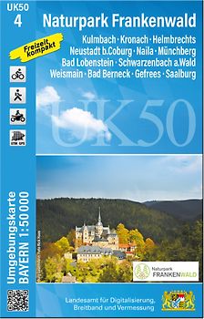 UK50-4 Naturpark Frankenwald (Umgebungskarte 1:50000)