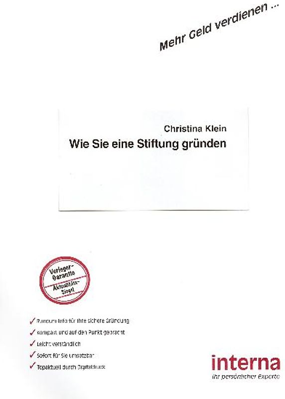 Wie Sie eine Stiftung gründen