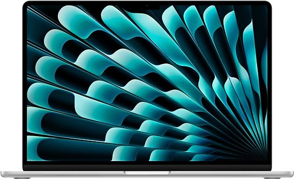 Apple MacBook Air 15.3" (Liquid True Tone Retina Display) M3 (8-Core CPU, 10-Core GPU) 16 GB RAM 512 GB SSD [Early 2024, englisches Tastaturlayout, QWERTY] silber
