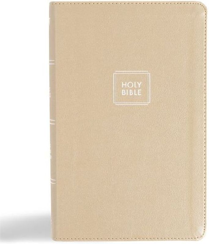KJV Single-Column Personal Size Bible, Gold Leathertouch