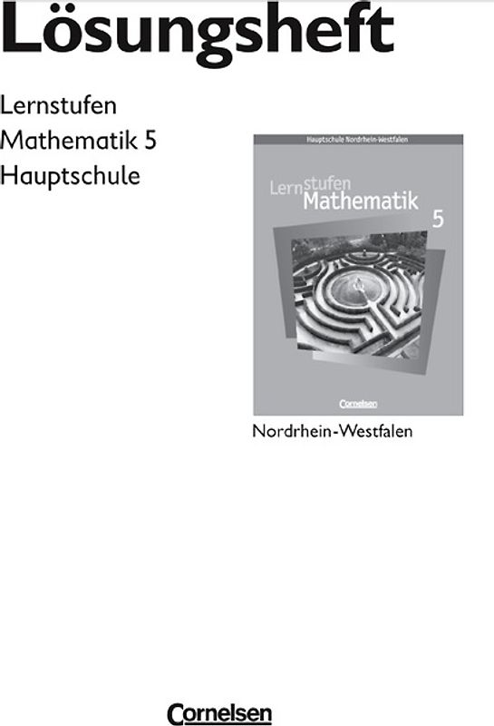 Lernstufen Mathematik - Hauptschule Nordrhein-Westfalen / 5. Schuljahr - Lösungen zum Schülerbuch
