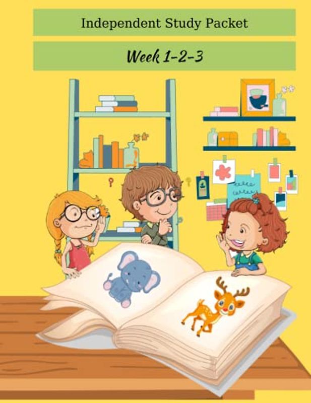 independent-study packet preschool kindergarten workbook week 1-2-3