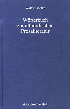 Wörterbuch zur altnordischen Prosaliteratur