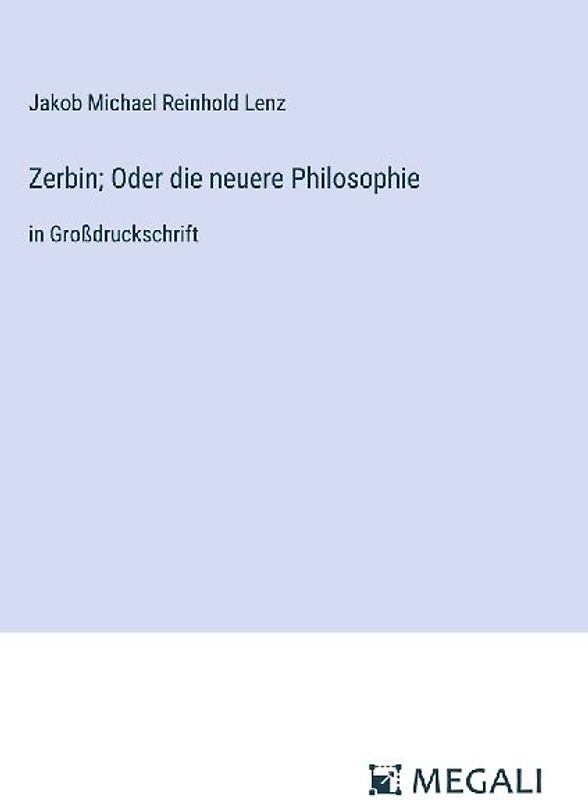 Zerbin; Oder die neuere Philosophie