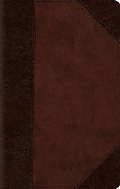 ESV Large Print Compact Bible, Red Letter (Trutone, Brown/Walnut, Portfolio Design)