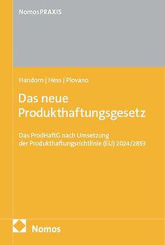 Das neue Produkthaftungsgesetz