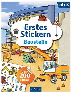 Erstes Stickern – Baustelle