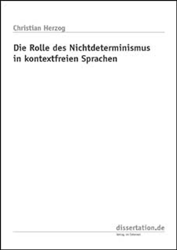 Die Rolle des Nichtdeterminismus in kontexfreien Sprachen