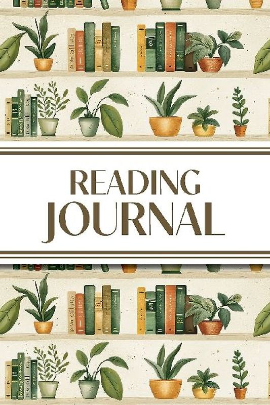 Reading Journal (Bookshelves with Greenery)