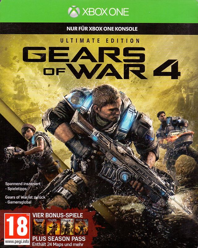 Gears of War 4 [Ultimate Edition, inkl. Steelbook, Internationale Version] Xbox One