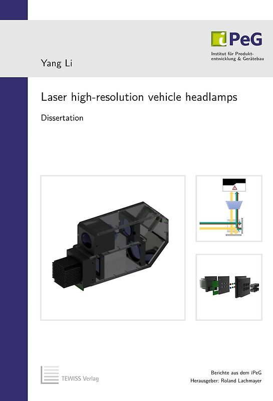 Laser high-resolution vehicle headlamps