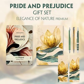 Pride and Prejudice (with audio-online) Readable Classics Geschenkset + Eleganz der Natur Schreibset Premium
