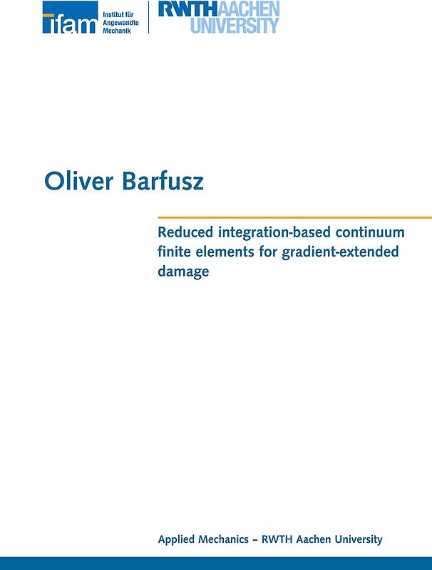 Reduced integration-based continuum finite elements for gradient-extended damage